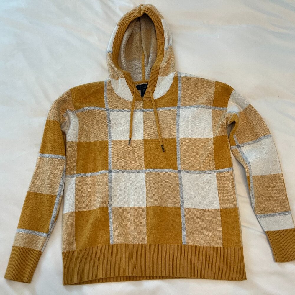 Rachel Roy Mustard Plaid Sweatshirt